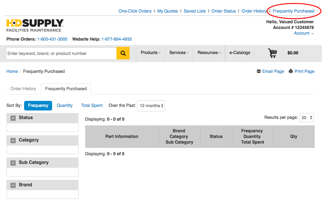 Frequently Purchased
